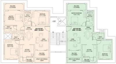 Project Image of 1124.0 - 1405.0 Sq.ft 2 BHK Apartment for buy in P D Kamat Exotic Palms