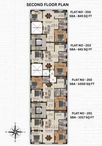 Project Image of 841.0 - 1017.0 Sq.ft 2 BHK Apartment for buy in Vijayambika