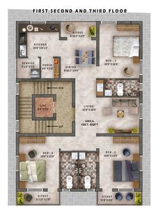 Project Image of 0.0 - 1567.0 Sq.ft 3 BHK Apartment for buy in BK Akshaya Rohini