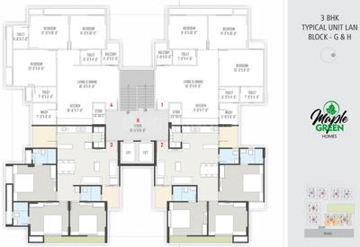 Project Image of 676.0 - 869.0 Sq.ft 2 BHK Apartment for buy in Maple Green Homes