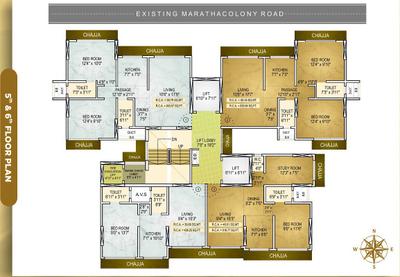 Project Image of 410.0 - 664.13 Sq.ft 1 BHK Apartment for buy in Shantee Muktangan Residency