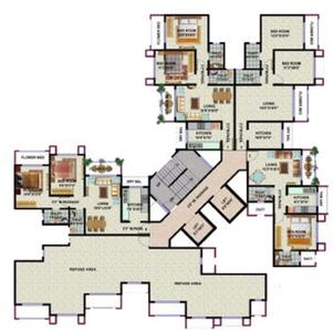 Project Image of 392.02 - 607.19 Sq.ft 1 BHK Apartment for buy in HDIL Galaxy Apartments CDF Wings