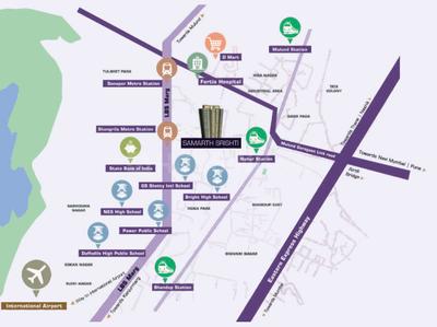 Project Image of 449.93 - 620.0 Sq.ft 1 BHK Apartment for buy in Swami Samarth Srishti Phase 2 Wing A