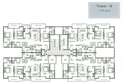 Project Image of 1350.0 - 1795.0 Sq.ft 2.5 BHK Apartment for buy in Saha Meghdutam Encore