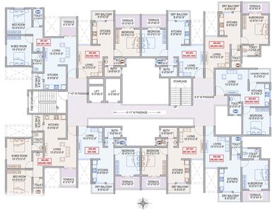 Project Image of 280.0 - 675.0 Sq.ft 1 BHK Apartment for buy in Bloom Residency