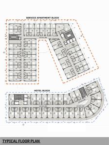 Project Image of 650.0 - 1010.0 Sq.ft 1 BHK Serviced Apartment for buy in Sikka Kingsberry Greens Service Apartment