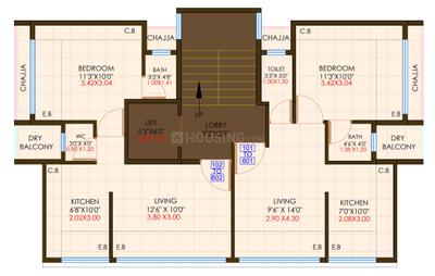 Project Image of 0.0 - 675.0 Sq.ft 1 BHK Apartment for buy in Krishna Veer Alpha
