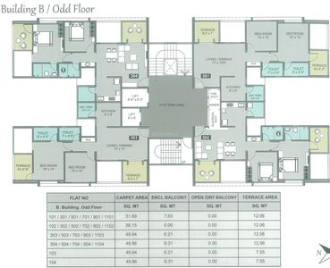 Project Image of 604.0 - 642.0 Sq.ft 2 BHK Apartment for buy in Platinum Pallazo I