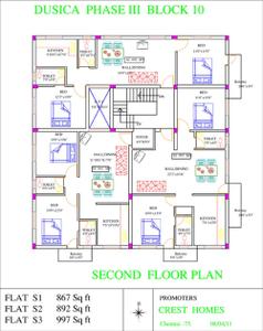 Project Image of 730.0 - 859.0 Sq.ft 2 BHK Apartment for buy in Crest Dusica Phase III