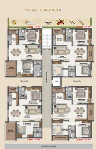 Project Image of 1000.0 - 1435.0 Sq.ft 2 BHK Apartment for buy in S R I Green Wood
