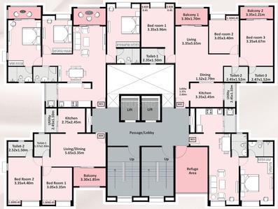 Project Image of 1050 Sq.ft 2 BHK Apartment / Flat for sale in Dhanori for Rs. 8800000