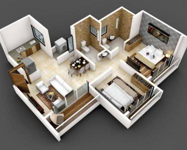 Project Image of 801.0 - 883.0 Sq.ft 2 BHK Apartment for buy in Somani Pyramid Residency