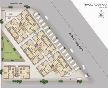 Project Image of 0.0 - 1200.0 Sq.ft 2 BHK Apartment for buy in Akshar Al Muqaam II