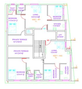 Project Image of 797.0 - 1033.0 Sq.ft 2 BHK Apartment for buy in Sri Ideal Homes Phase 2