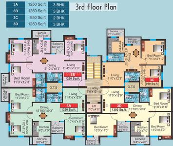 Project Image of 872.0 - 1510.0 Sq.ft 2 BHK Apartment for buy in AP Amiritha
