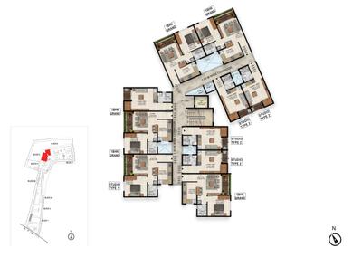 Project Image of 253.0 - 486.85 Sq.ft Studio Studio Apartment for buy in Sattva Simplicity