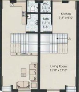 Project Image of 570.0 - 915.0 Sq.ft 2 BHK Villa for buy in Kalp Dev Residency