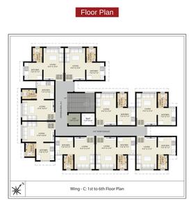 Project Image of 199.24 - 202.68 Sq.ft 1 RK Apartment for buy in Fia Eklavya Building No 1 Type A