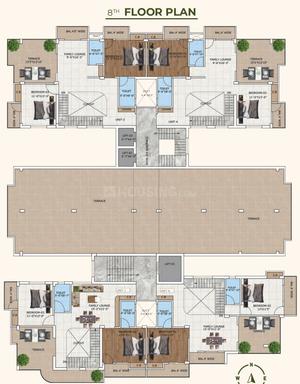 Project Image of 1297.0 - 2703.0 Sq.ft 3 BHK Apartment for buy in Sarswati Developer Apartment