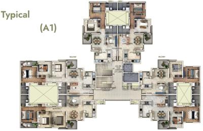 Project Image of 994.0 - 1328.0 Sq.ft 2 BHK Apartment for buy in SIS Florida