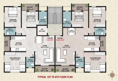 Project Image of 1628.0 - 1698.0 Sq.ft 3 BHK Apartment for buy in Shrivastu Vakratunda Aroma