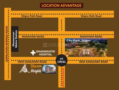 Project Image of 1455.05 - 1723.78 Sq.ft 3 BHK Apartment for buy in Shyam Heights