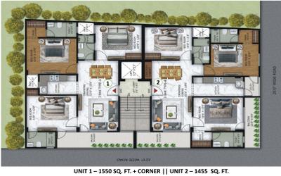Project Image of 1550 Sq.ft 3 BHK Apartment / Flat for sale in Sector 104 for Rs. 9500000