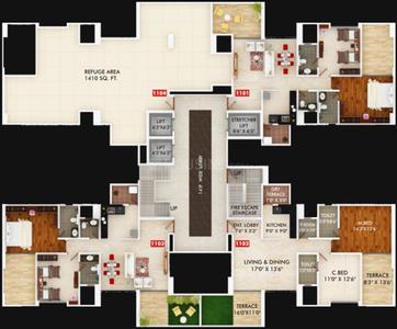 Project Image of 0.0 - 759.0 Sq.ft 2 BHK Apartment for buy in Gagan Unnatii Phase 2