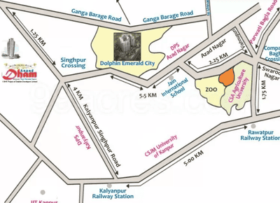 Project Image of 0.0 - 943.19 Sq.ft 2 BHK Apartment for buy in Dolphin Anand Dham T1