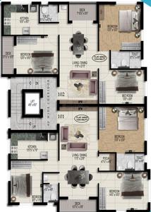 Project Image of 1234.0 - 1253.0 Sq.ft 3 BHK Apartment for buy in Pearl Imperial