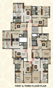 Shree Khetlaji Darshan Khetlaji Darshan Cluster Plan for 1st Floor 1