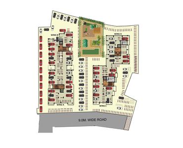 Shree Harikrushna Sahajanand Park Phase 2 A Wing To D Wing Cluster Plan For Ground Floor 1