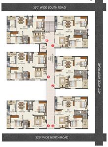 Project Image of 958.0 - 1012.0 Sq.ft 2 BHK Apartment for buy in Sai Shraddha Sai Krishna Brindavanam