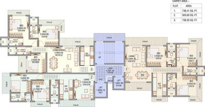 Project Image of 503.0 - 738.0 Sq.ft 2 BHK Apartment for buy in Rachanaa Shree Ram