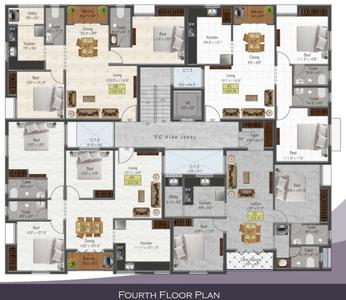 Project Image of 999.0 - 1263.0 Sq.ft 2 BHK Apartment for buy in Dolly Windsor Castle Phase 2