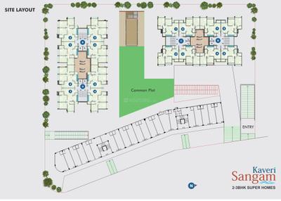 Project Image of 650.03 - 792.86 Sq.ft 2 BHK Apartment for buy in A Shridhar Kaveri Sangam