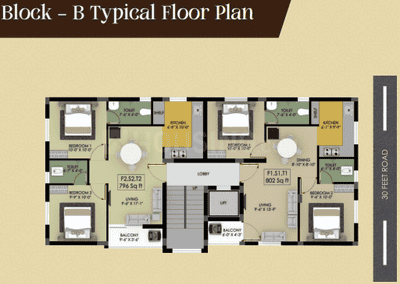 Project Image of 590.0 - 1352.0 Sq.ft 1 BHK Apartment for buy in Vikaans Sai Nivas