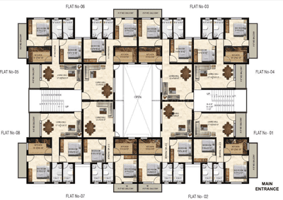 Project Image of 670.03 - 895.0 Sq.ft 2 BHK Apartment for buy in Chandra Anandam