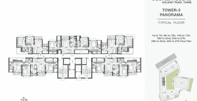 Project Image of 1100 Sq.ft 2 BHK Apartment / Flat for sale in Thane West for Rs. 13800000