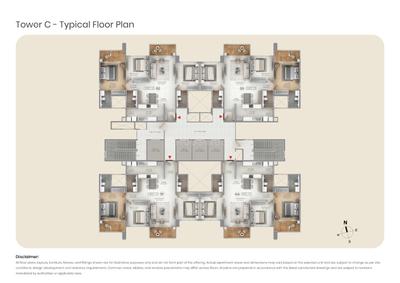 Project Image of 1864.0 - 5324.0 Sq.ft 3 BHK Apartment for buy in Purva Silversky