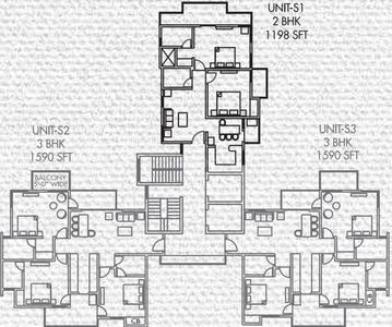 Project Image of 1166.0 - 1590.0 Sq.ft 2 BHK Apartment for buy in The Hemisphere Golf Suites