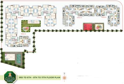 Project Image of 774.0 - 1102.0 Sq.ft 2 BHK Apartment for buy in Raj Tulsi Sahyadri