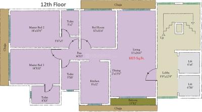 Project Image of 0.0 - 767.0 Sq.ft 3 BHK Apartment for buy in Chaitanya Residency