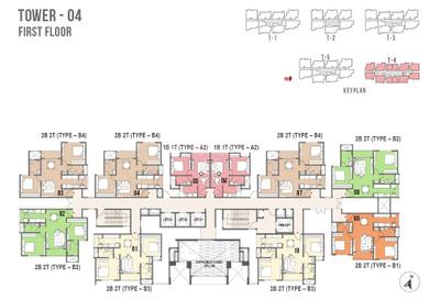 Project Image of 734.0 - 1221.0 Sq.ft 2 BHK Apartment for buy in Prestige Palm Court