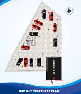 Devis Karthikeya Devi's Karthikeya Cluster Plan for ground Floor 1