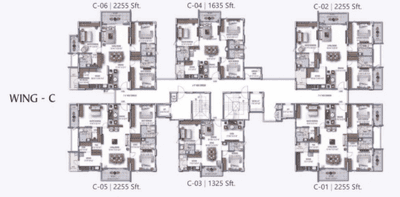 Project Image of 1900 Sq.ft 3 BHK Apartment / Flat for sale in Narsingi for Rs. 18500000