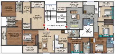 Project Image of 693.74 - 884.04 Sq.ft 2 BHK Apartment for buy in Cubic Meraki Tower