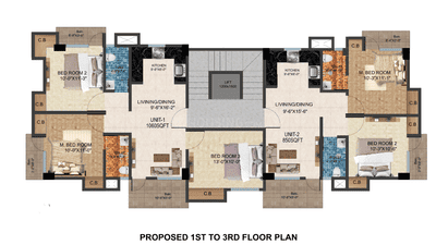 Project Image of 720.0 - 1060.0 Sq.ft 2 BHK Apartment for buy in ABS Anirban