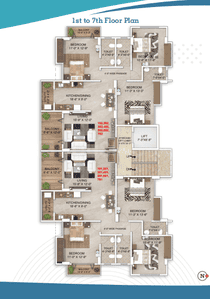 Project Image of 0.0 - 1712.0 Sq.ft 3 BHK Apartment for buy in Sulalit Heights