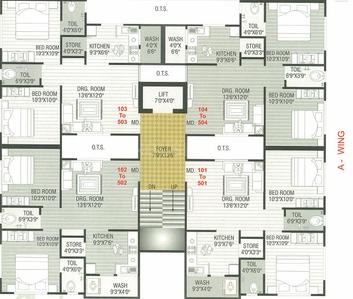 Project Image of 0.0 - 267.0 Sq.ft 2 BHK Apartment for buy in Pushpak Apartment A